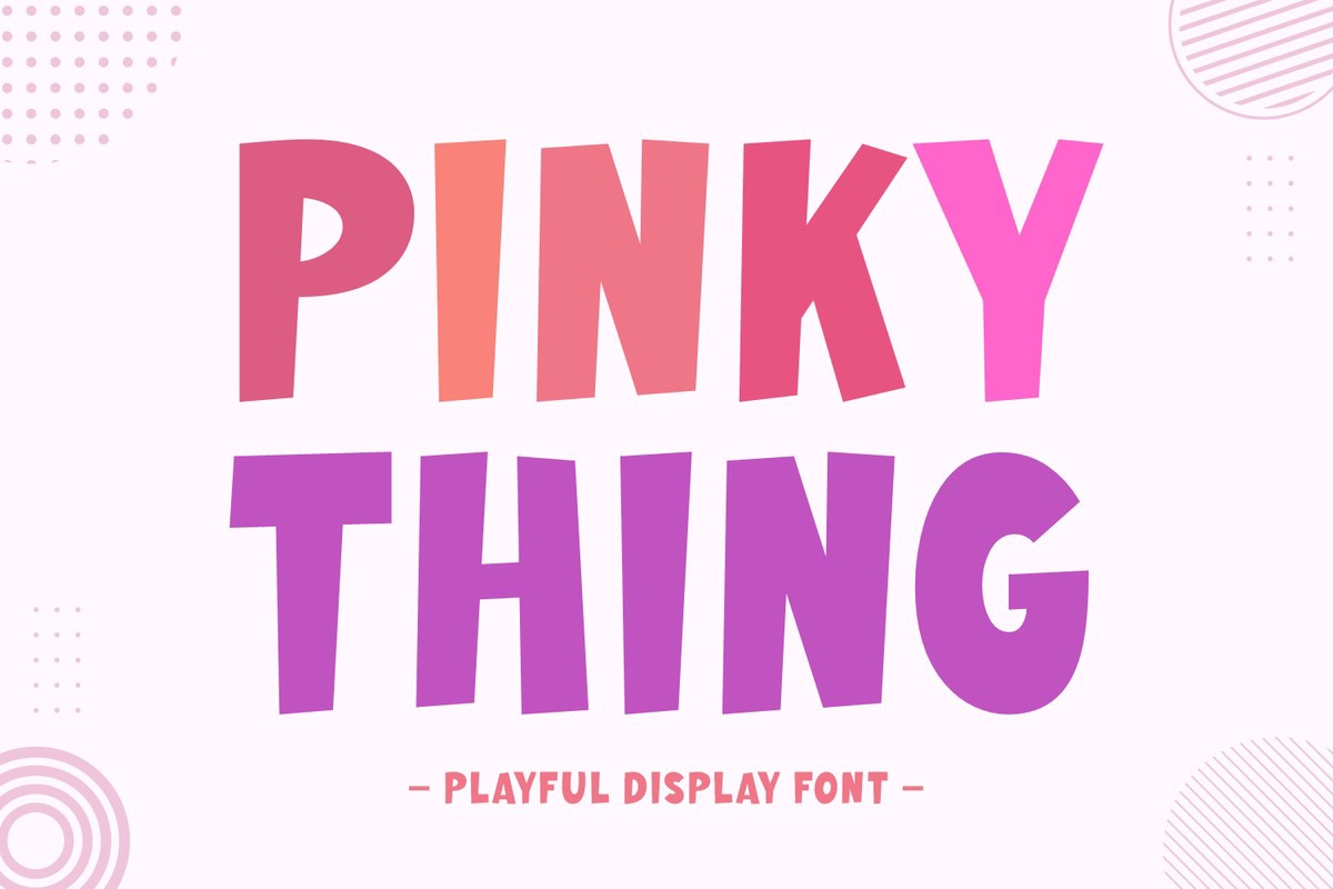 フォント Pinky Thing