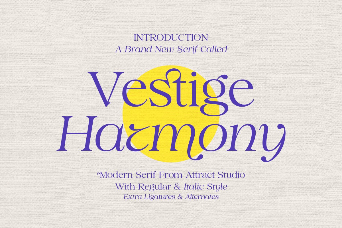 フォント Vestige Harmony