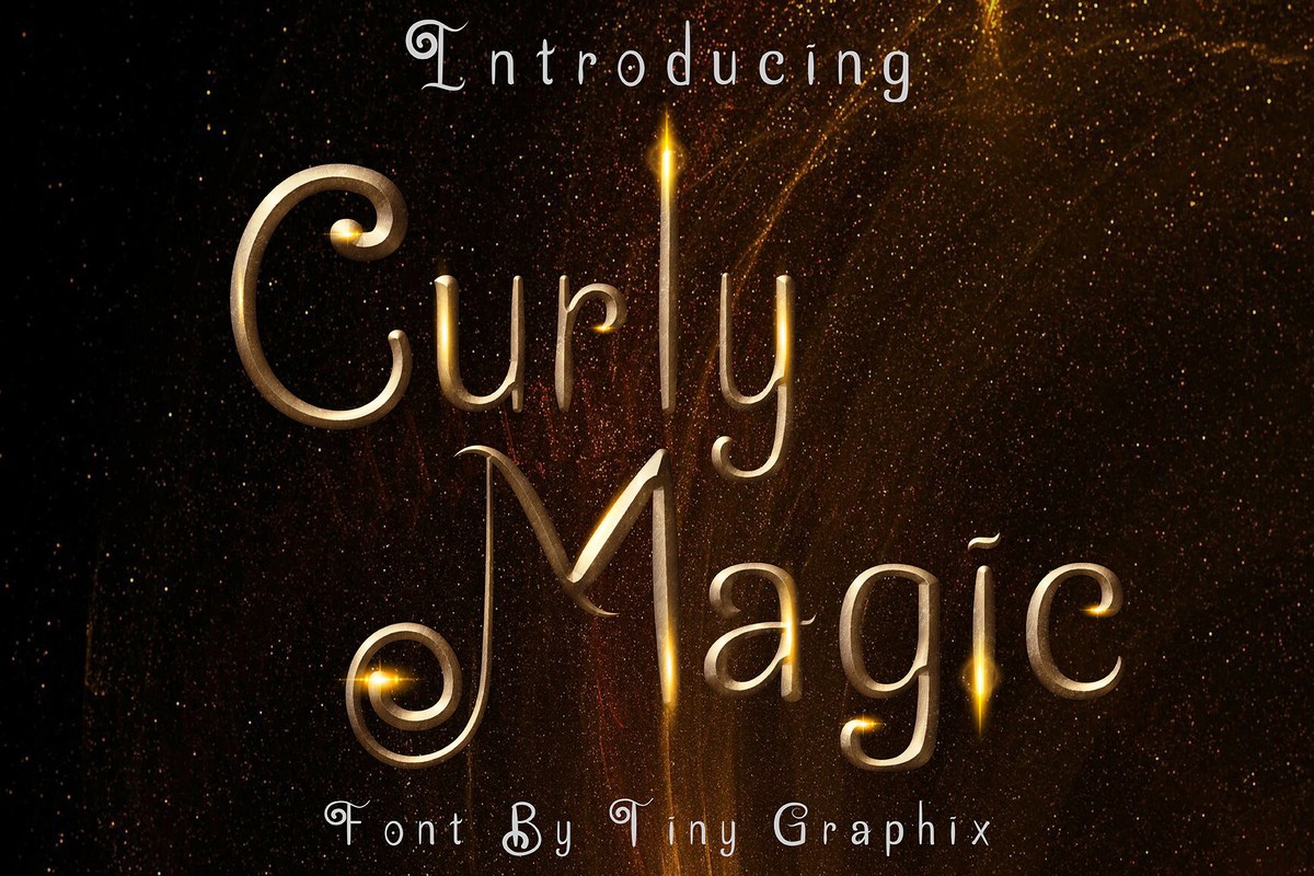 フォント Curly Magic