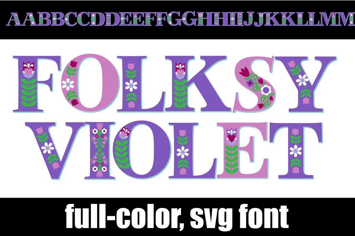 フォント Folksy Violet CF