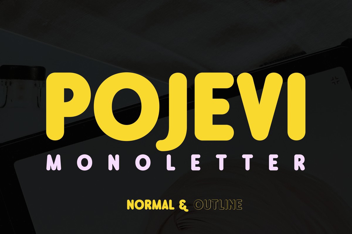 フォント Pojevi Monoletter