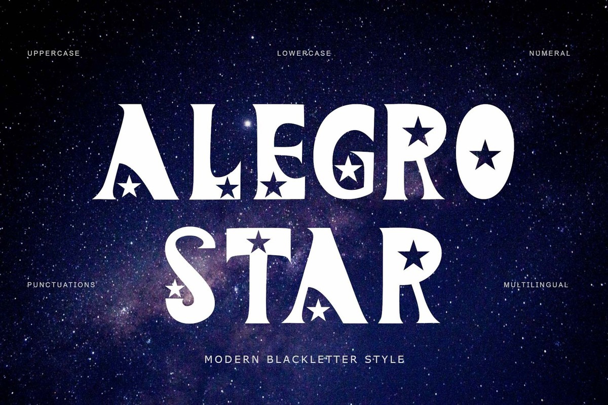 フォント Alegro Star