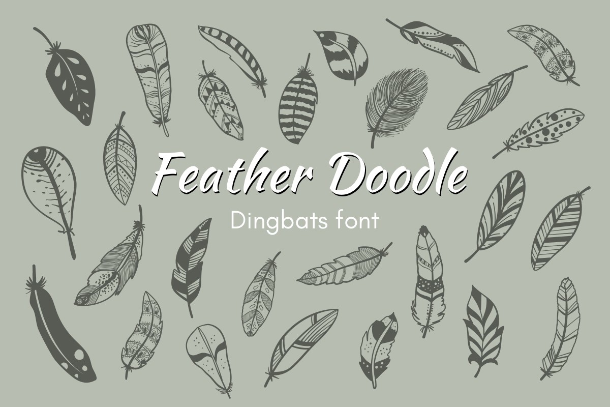 フォント Feather Doodle