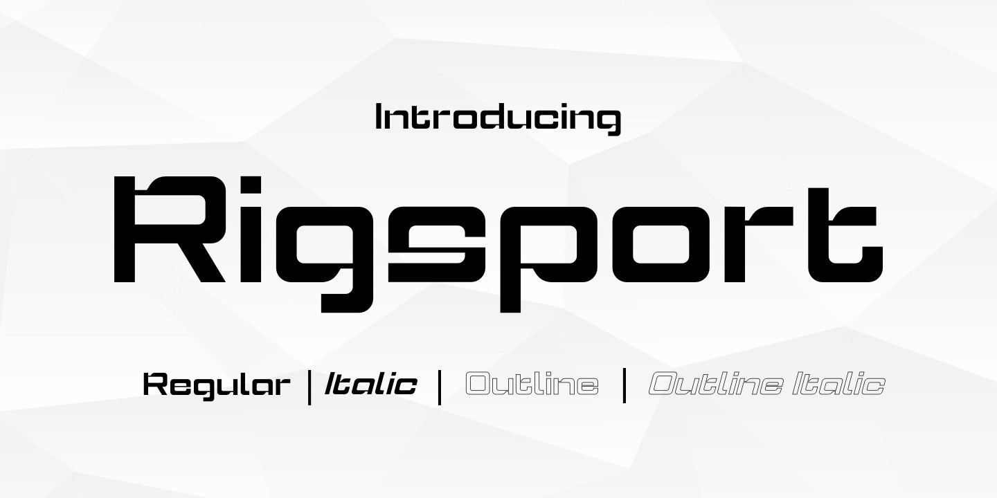 フォント Rigsport