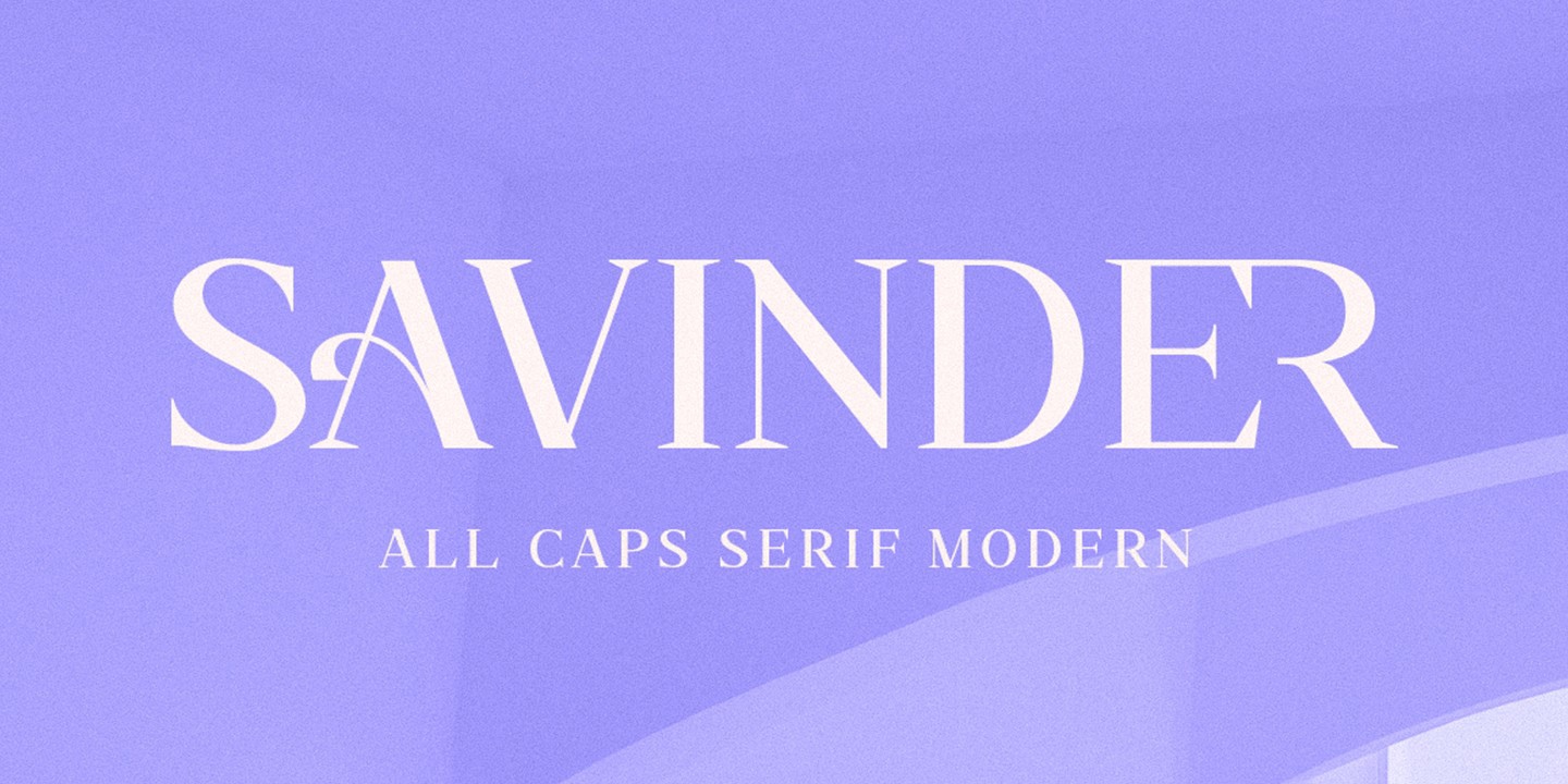 フォント Savinder