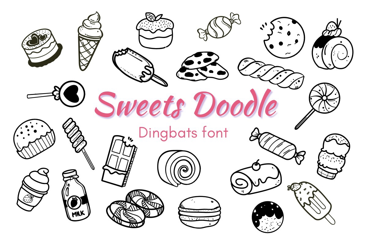 フォント Sweets Doodle