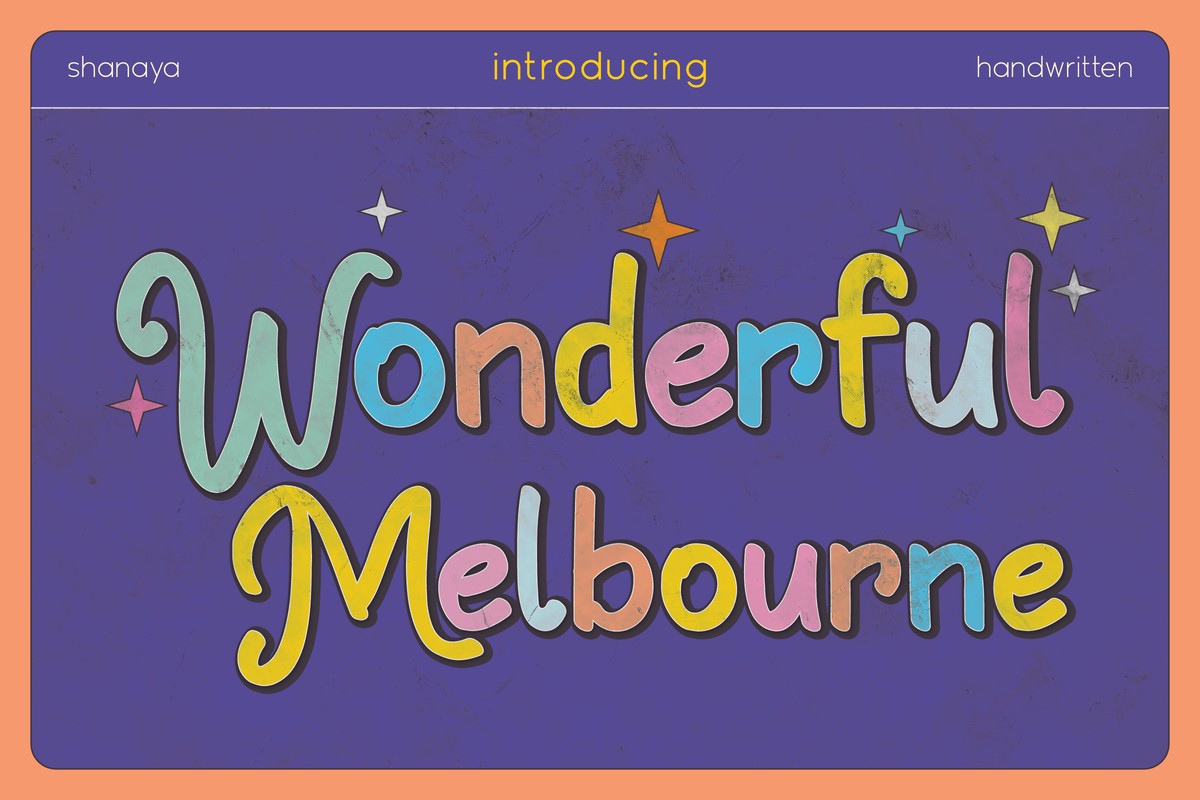 フォント Wonderful Melbourne