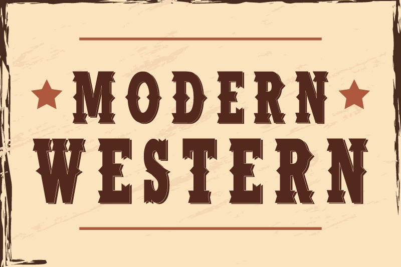 フォント Modern Western
