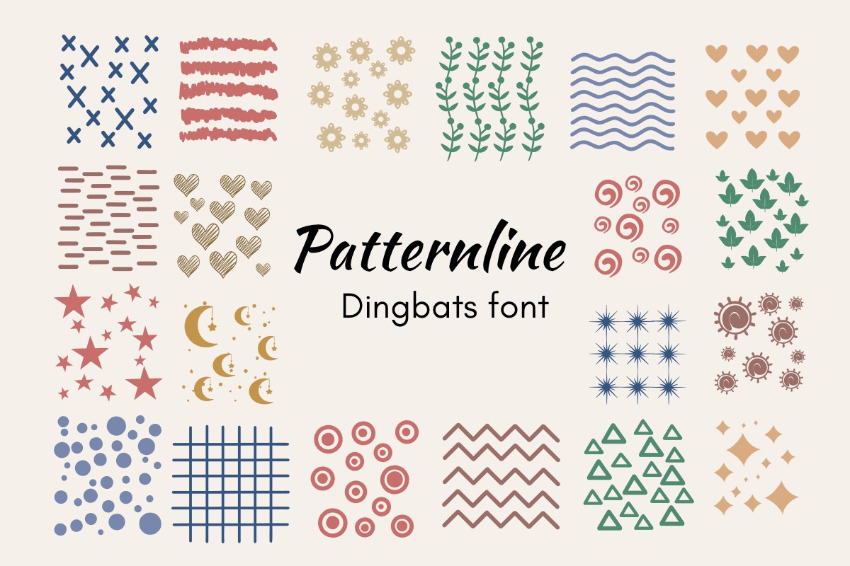 フォント Patternline