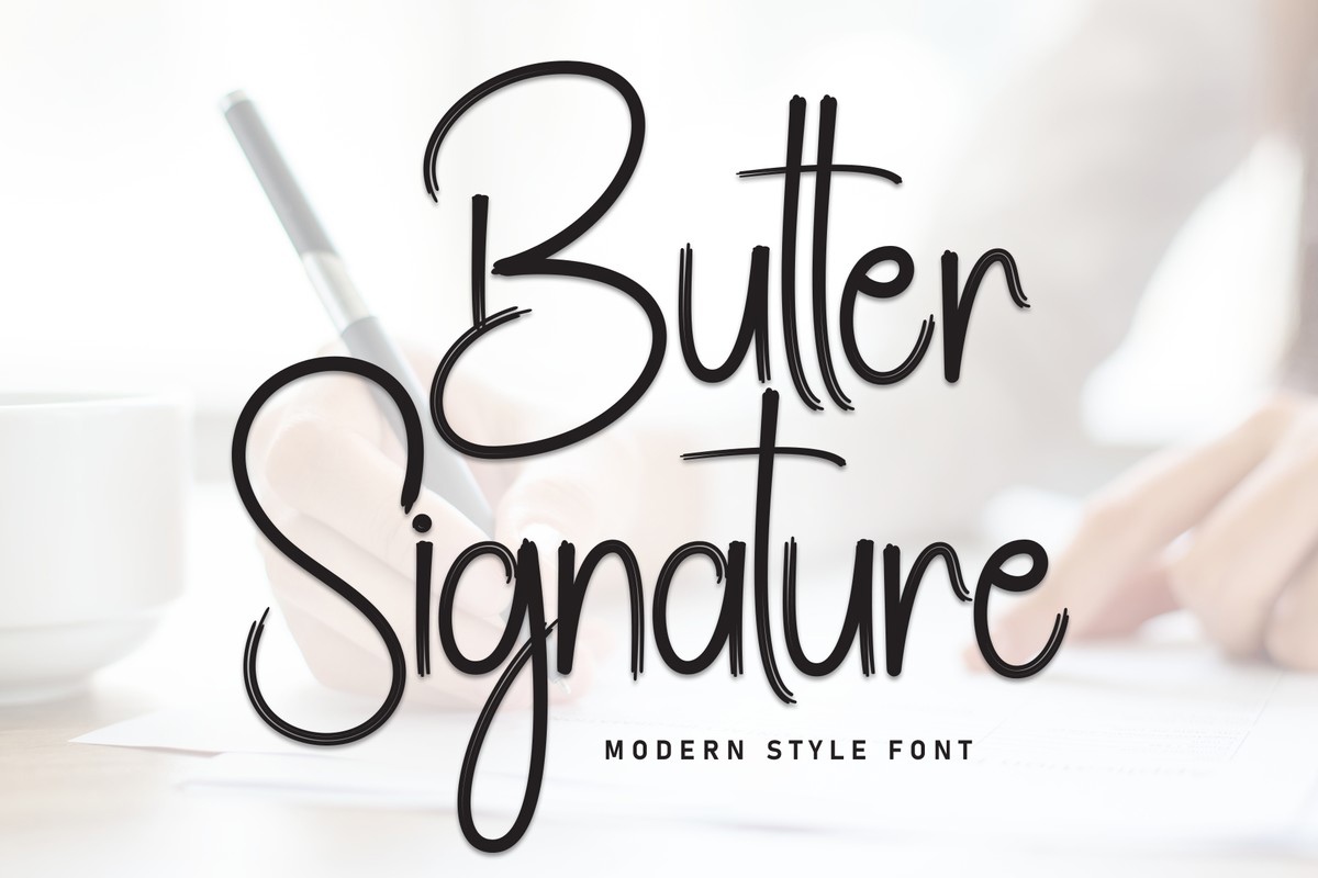 フォント Butter Signature