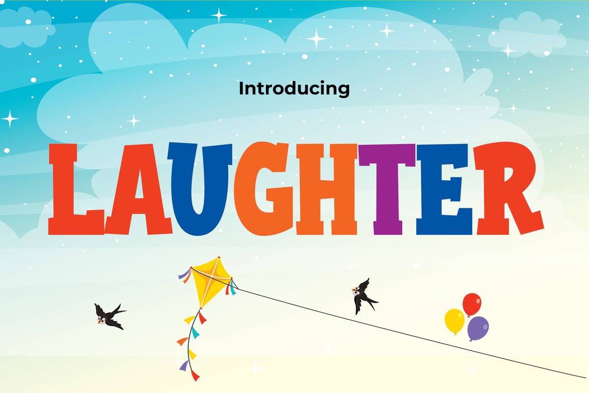 フォント Laughter