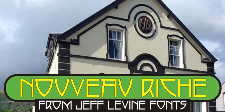 フォント Nouveau Riche JNL