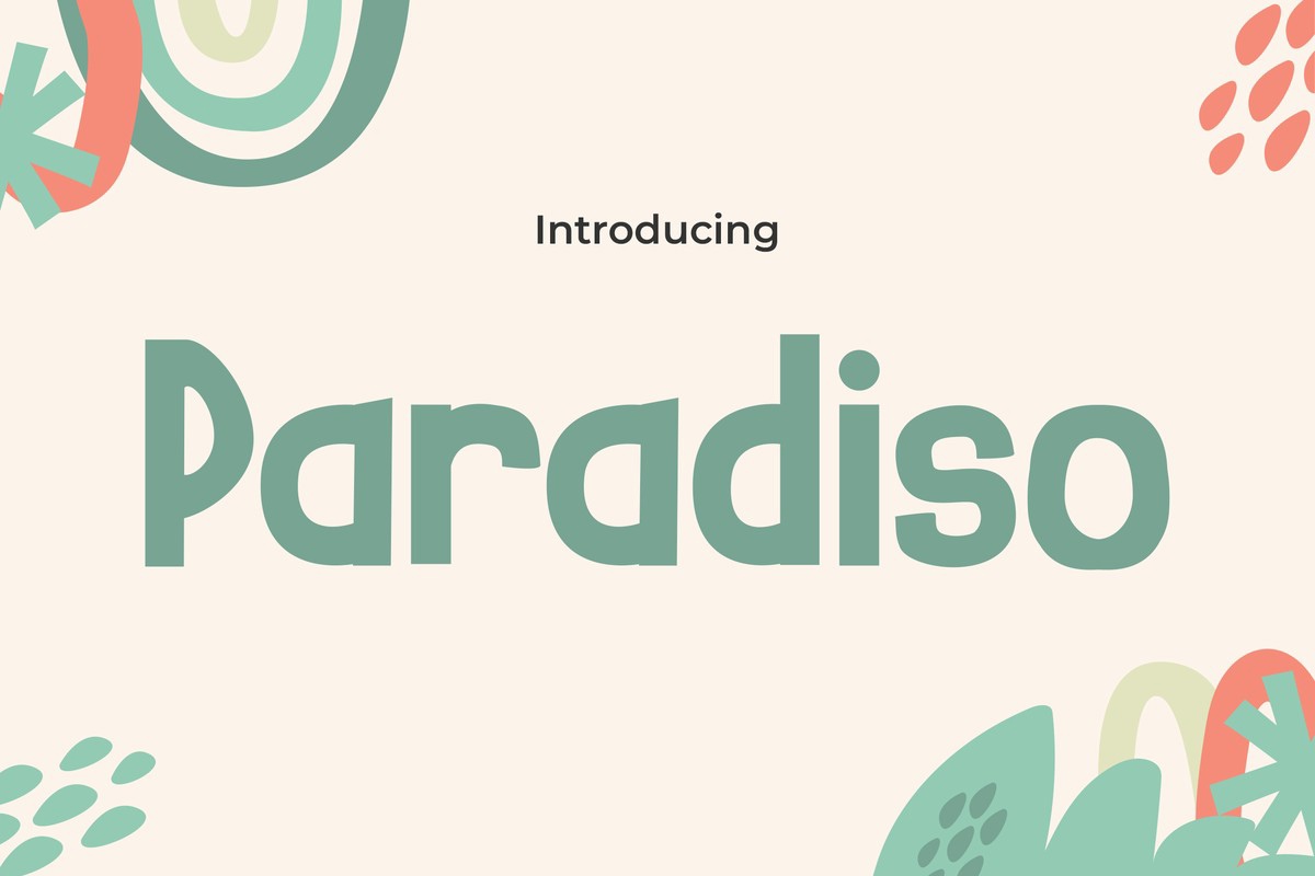 フォント Paradiso
