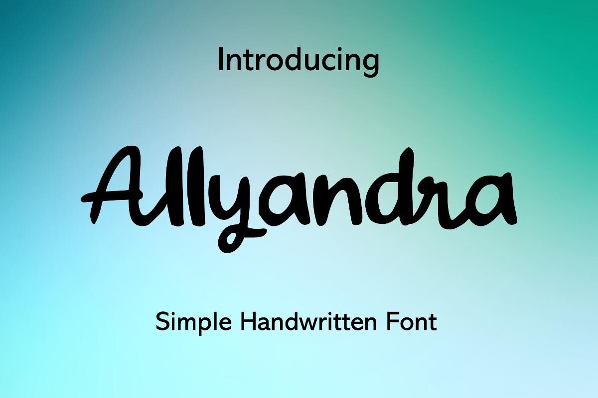 フォント Allyandra