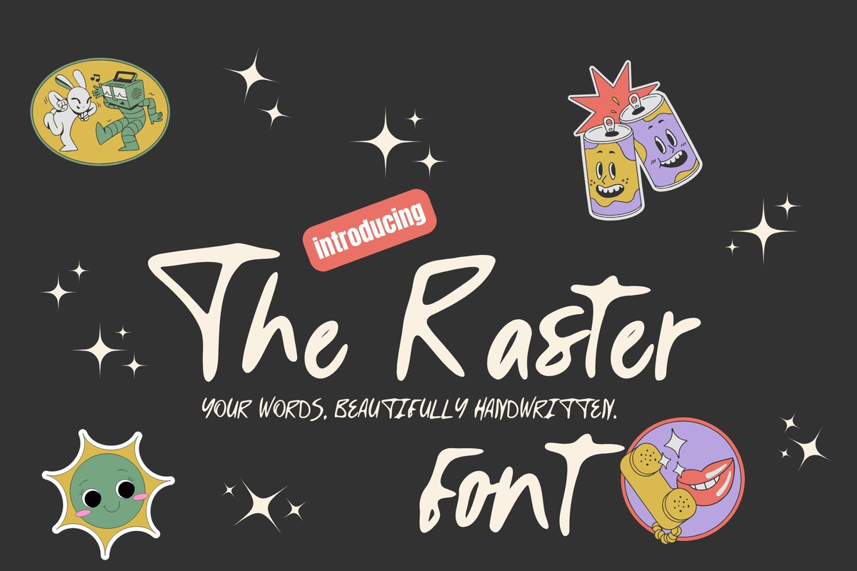 フォント The Raster