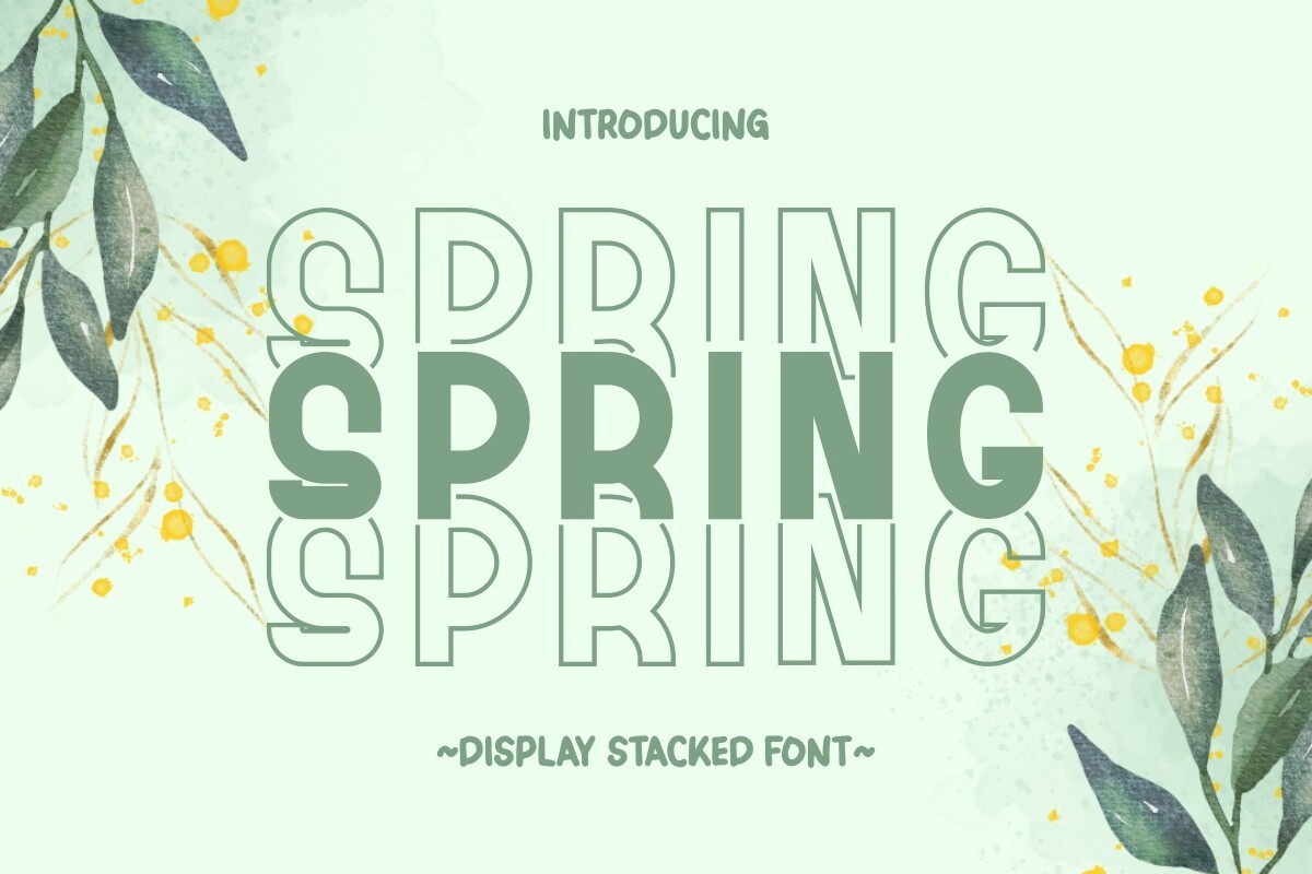 フォント Spring Stacked