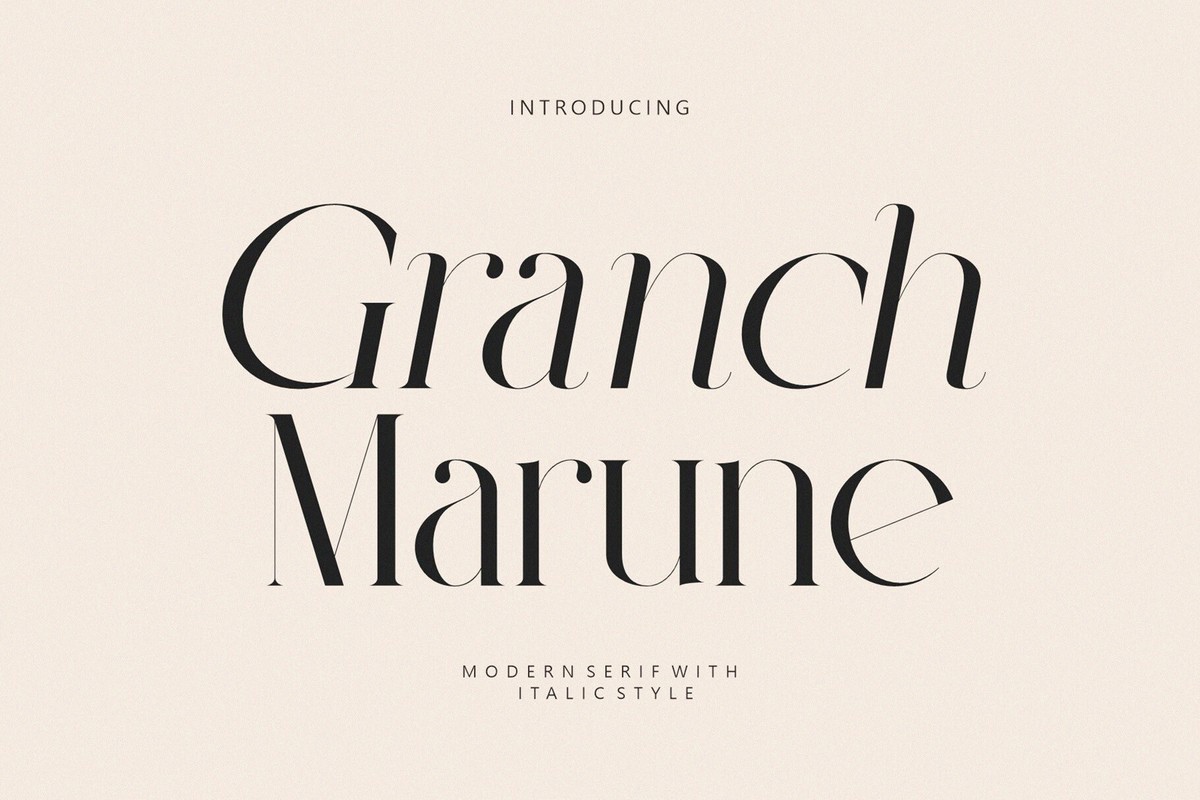 フォント Granch Marune
