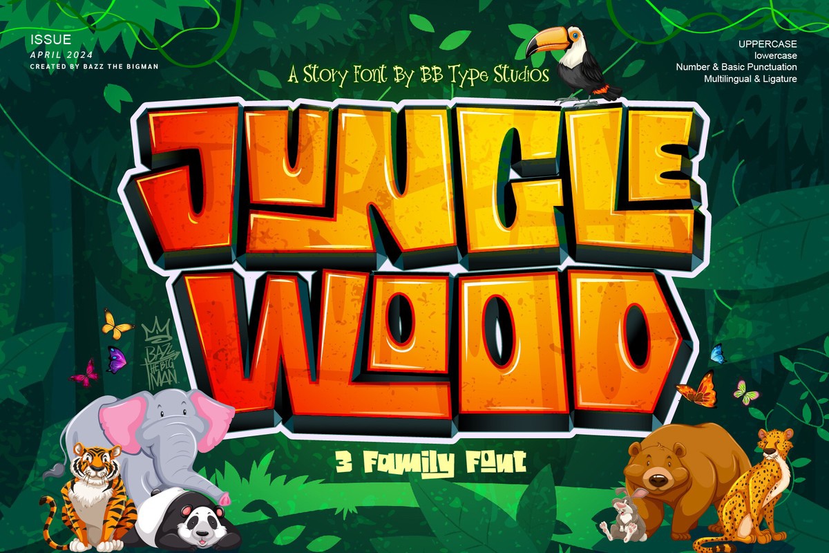 フォント JungleWood