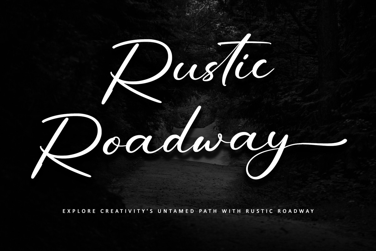 フォント Rustic Roadway