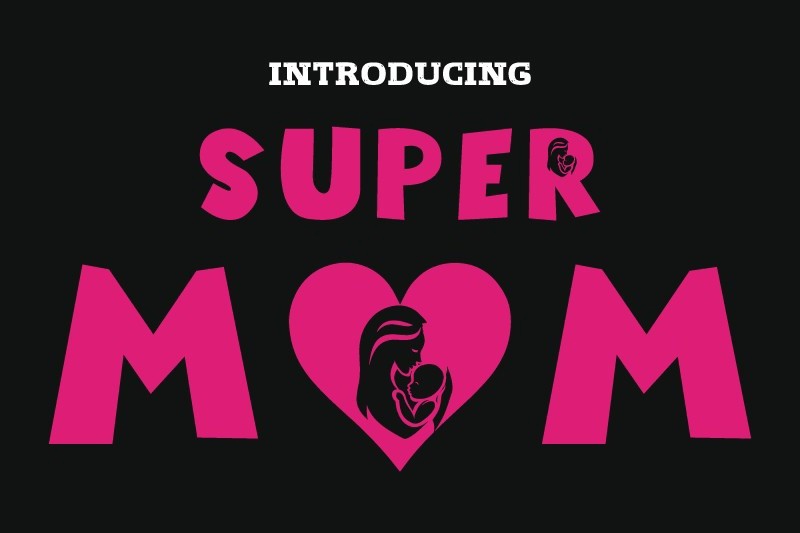 フォント Super Mom