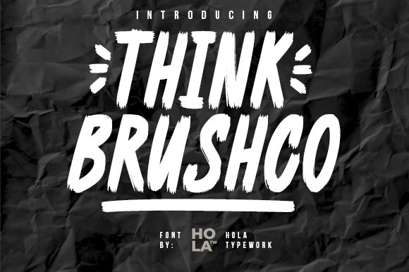 フォント Think Brushco