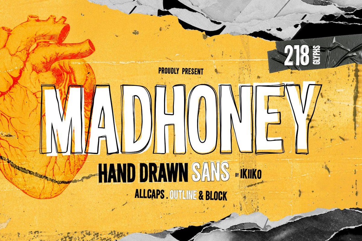 フォント Madhoney