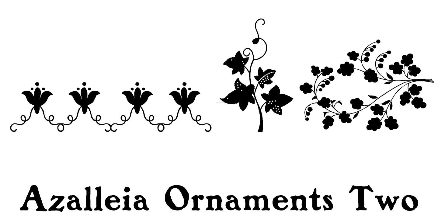 フォント Azalleia Ornaments Two