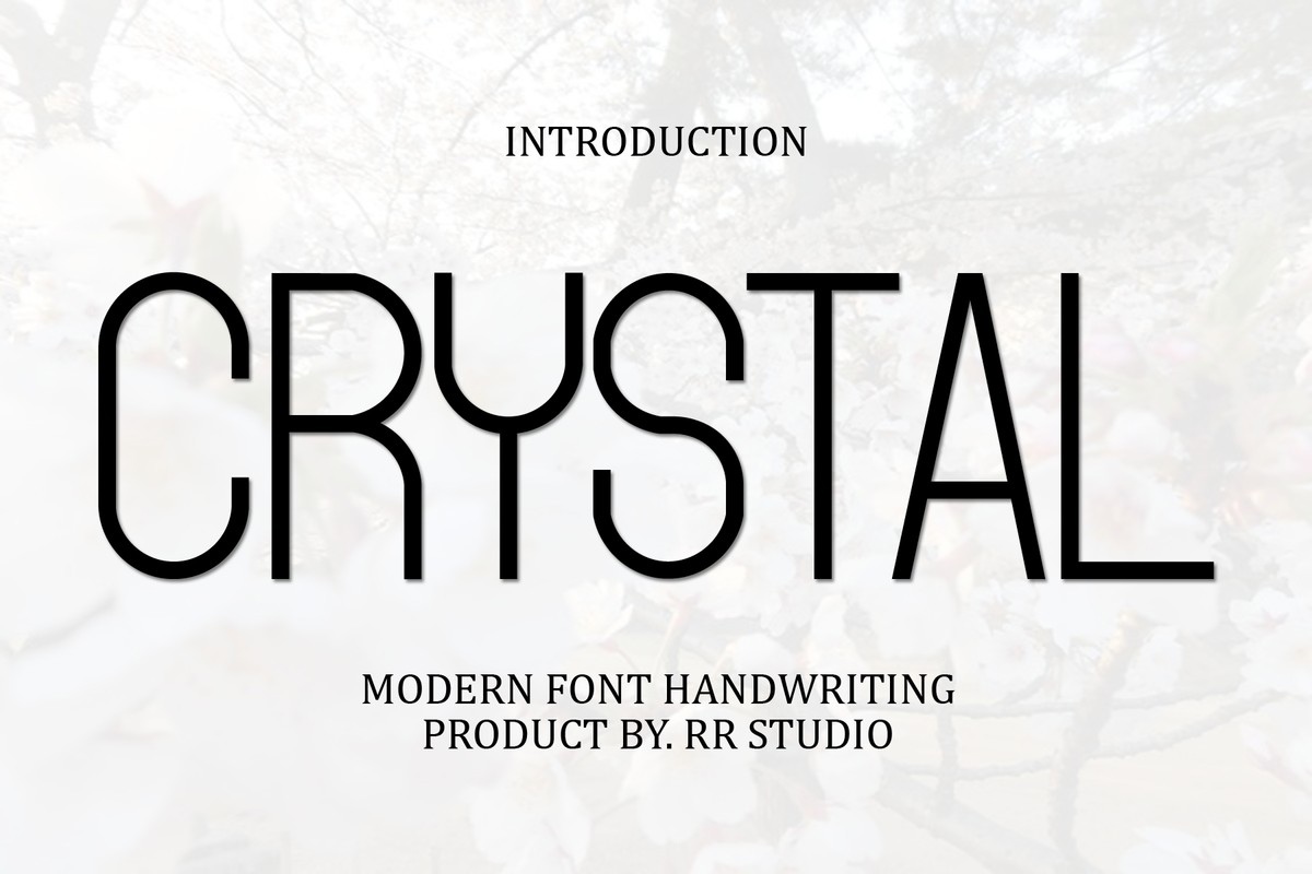 フォント Crystal