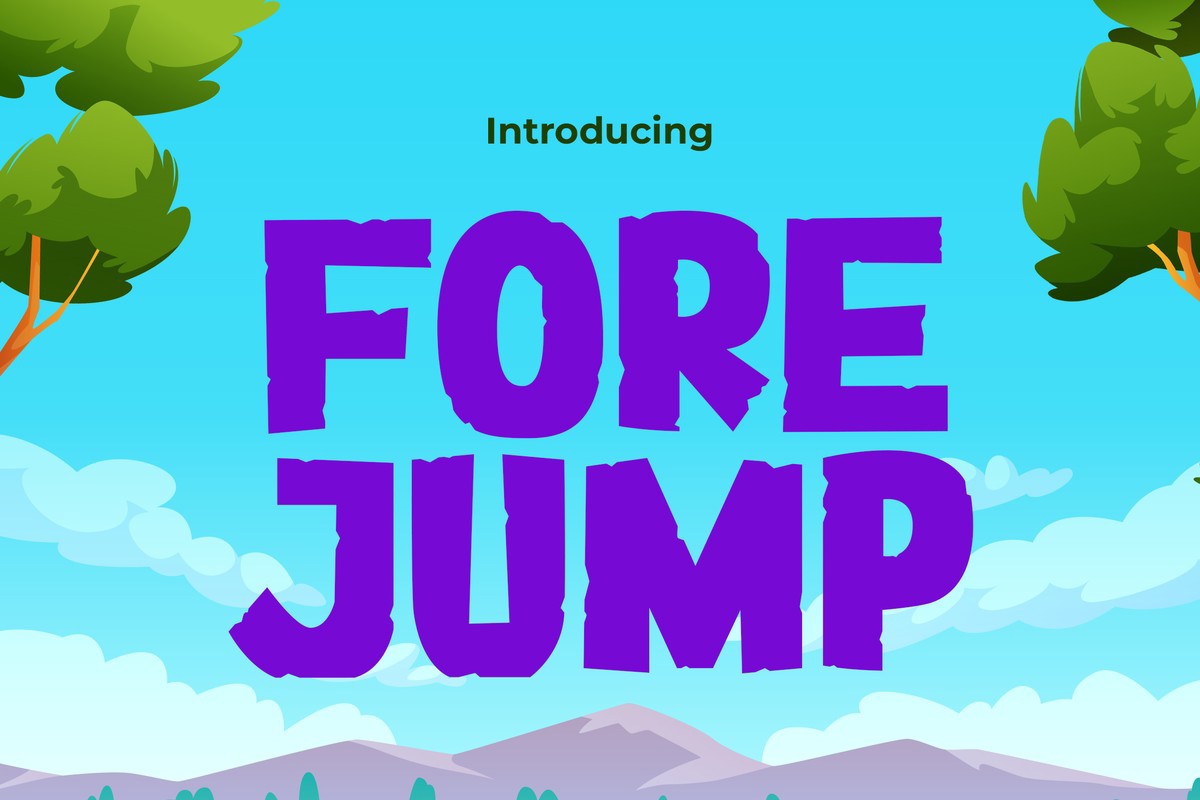 フォント Forejump