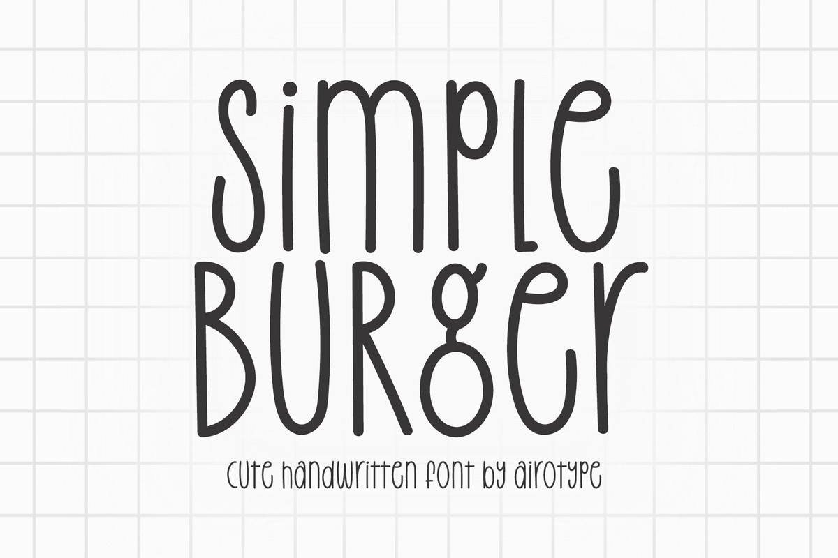 フォント Simple Burger