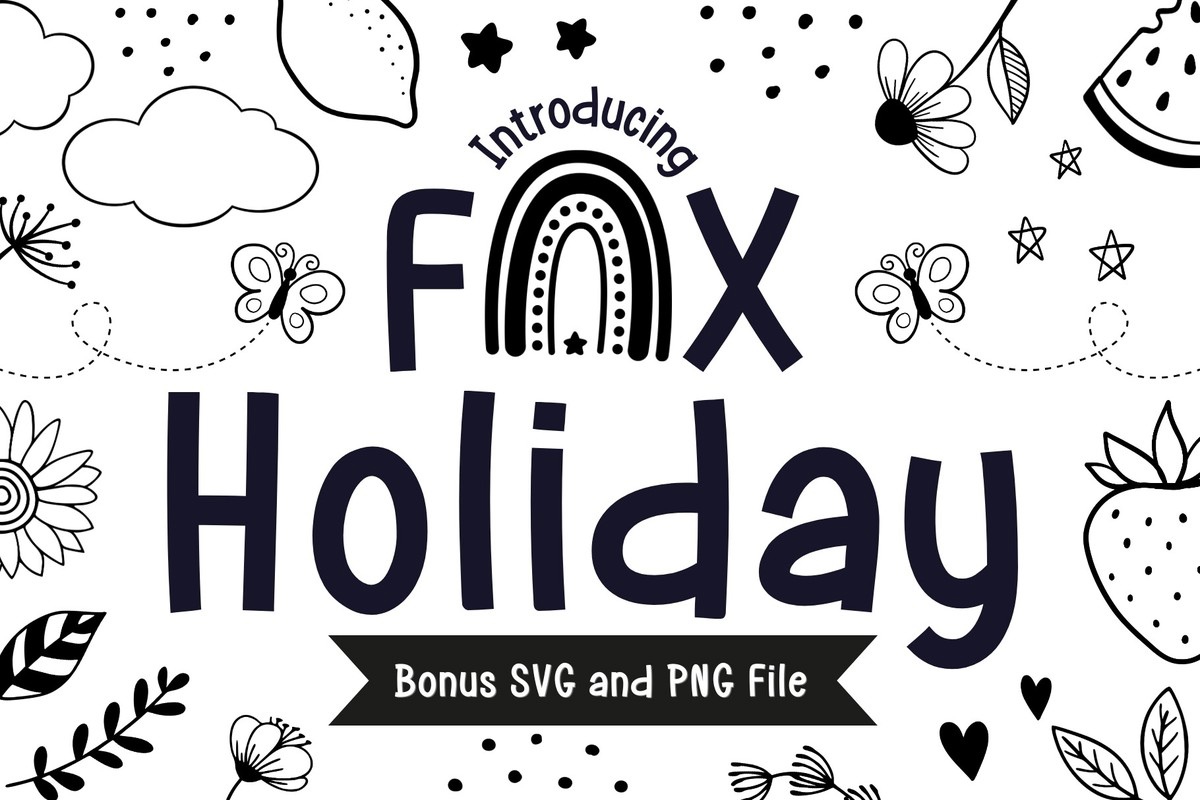 フォント Fox Holiday