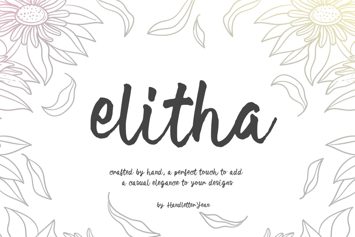 フォント Elitha