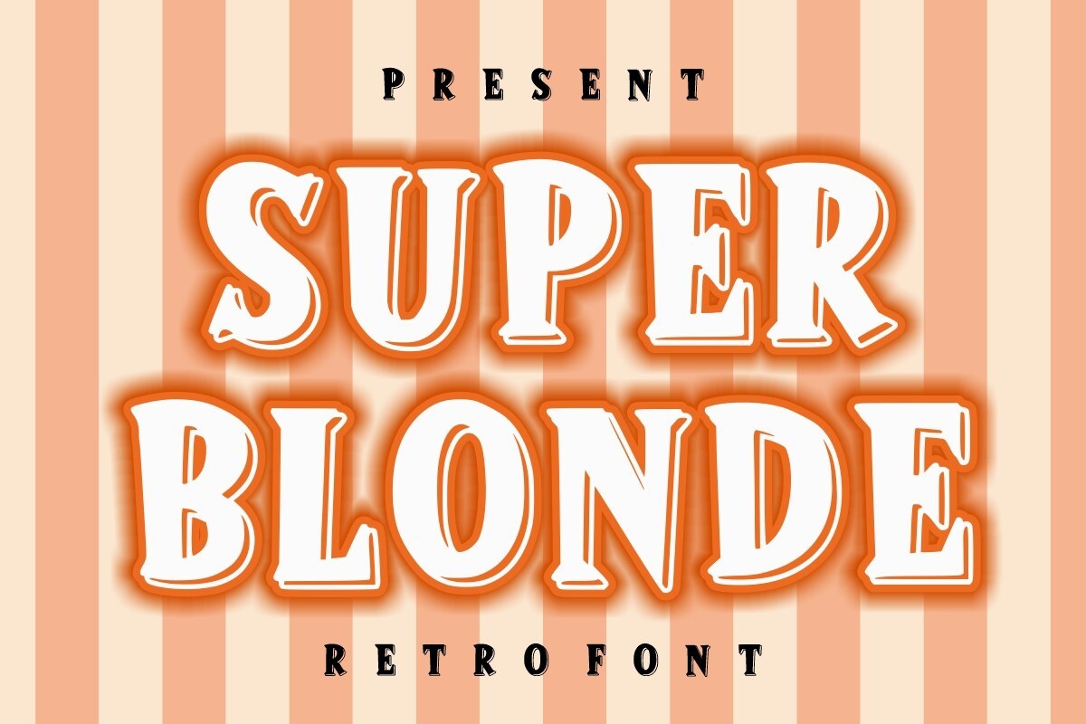 フォント Super Blonde