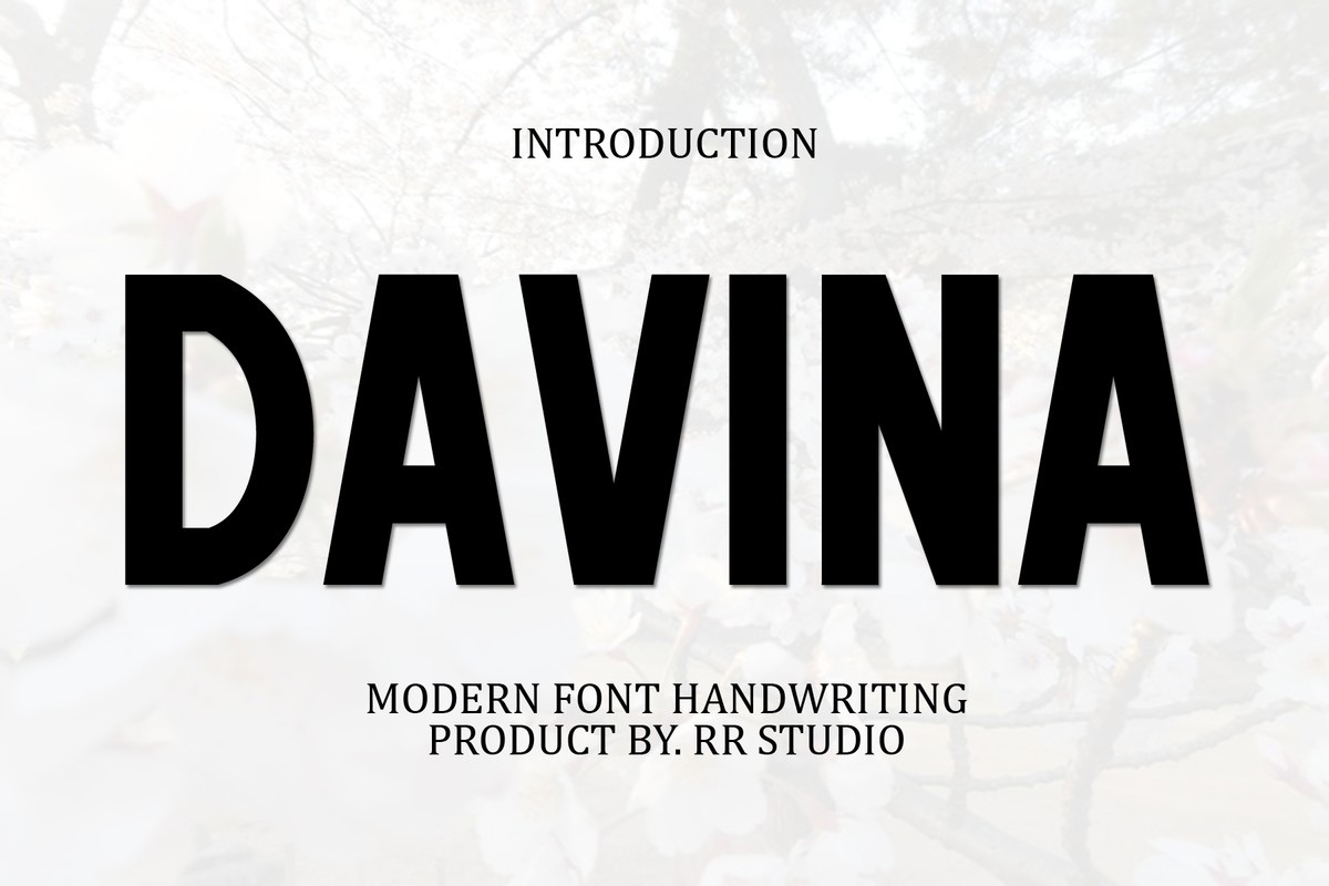 フォント Davina