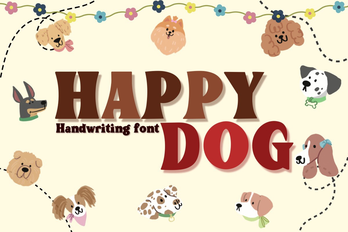 フォント Happy Dog