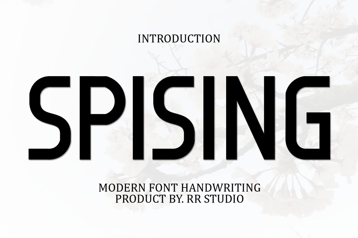 フォント Spising