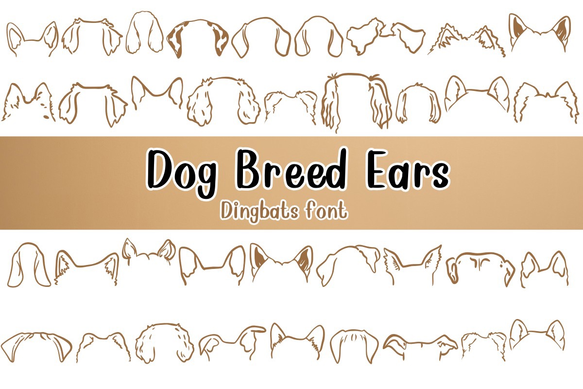 フォント Dog Breed Ears
