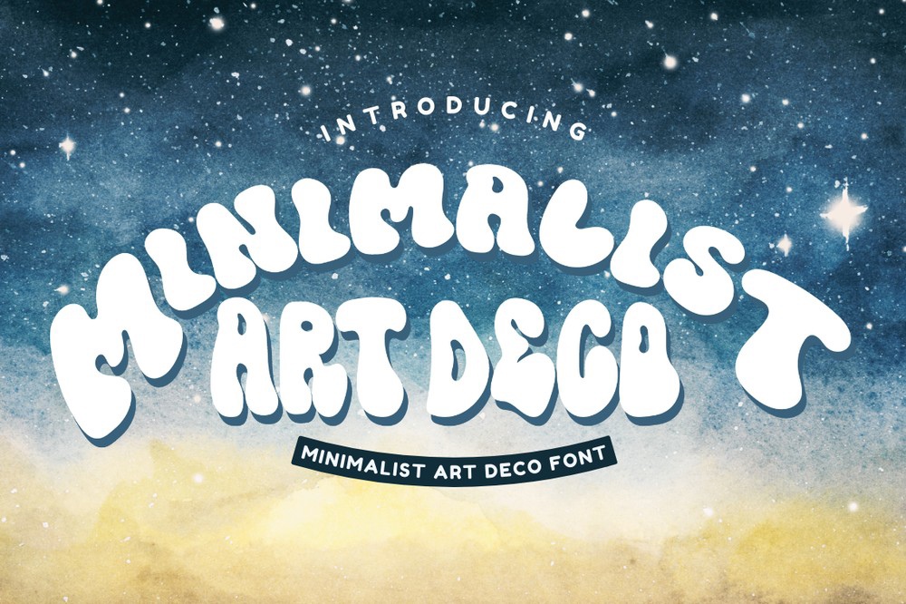 フォント Minimalist Art Deco