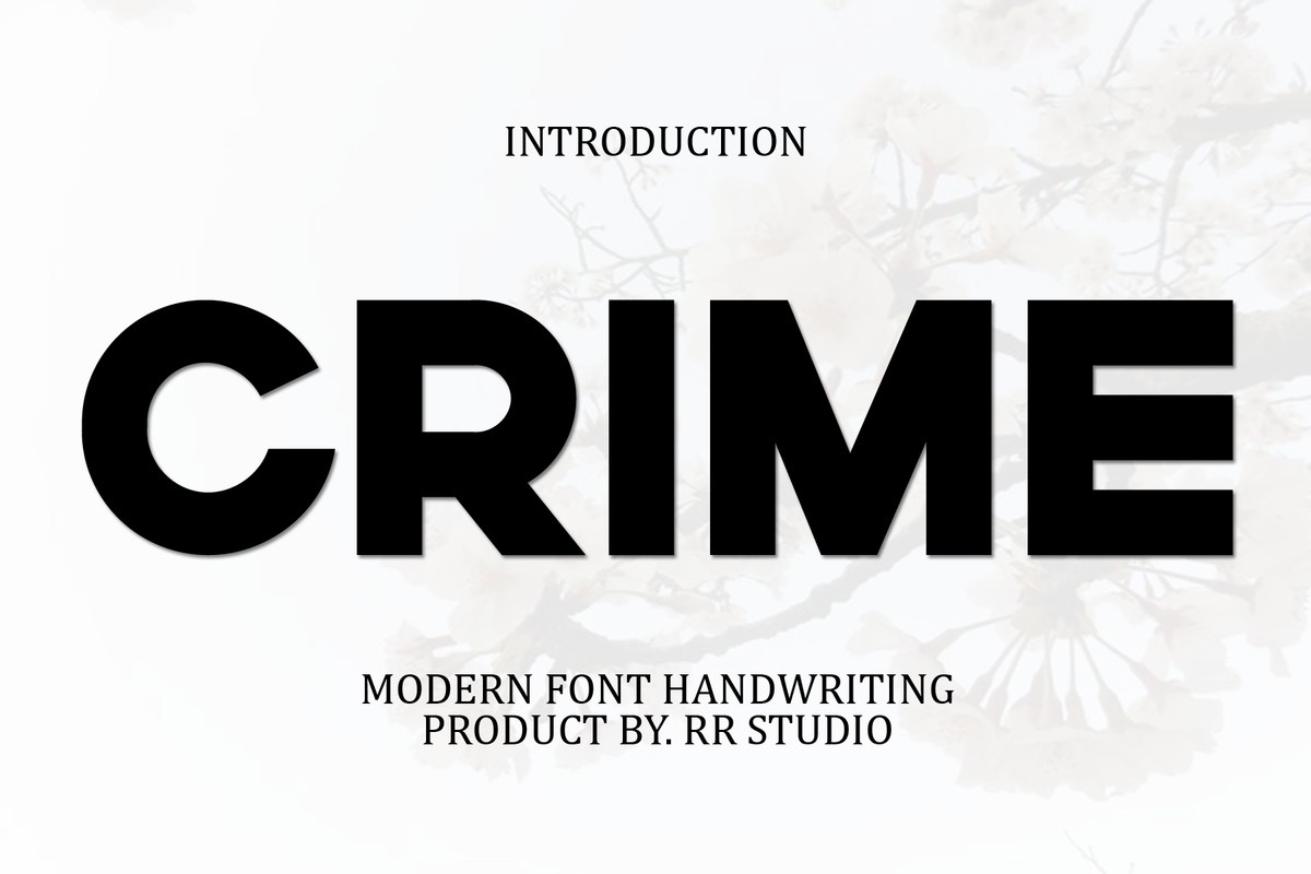 フォント Crime