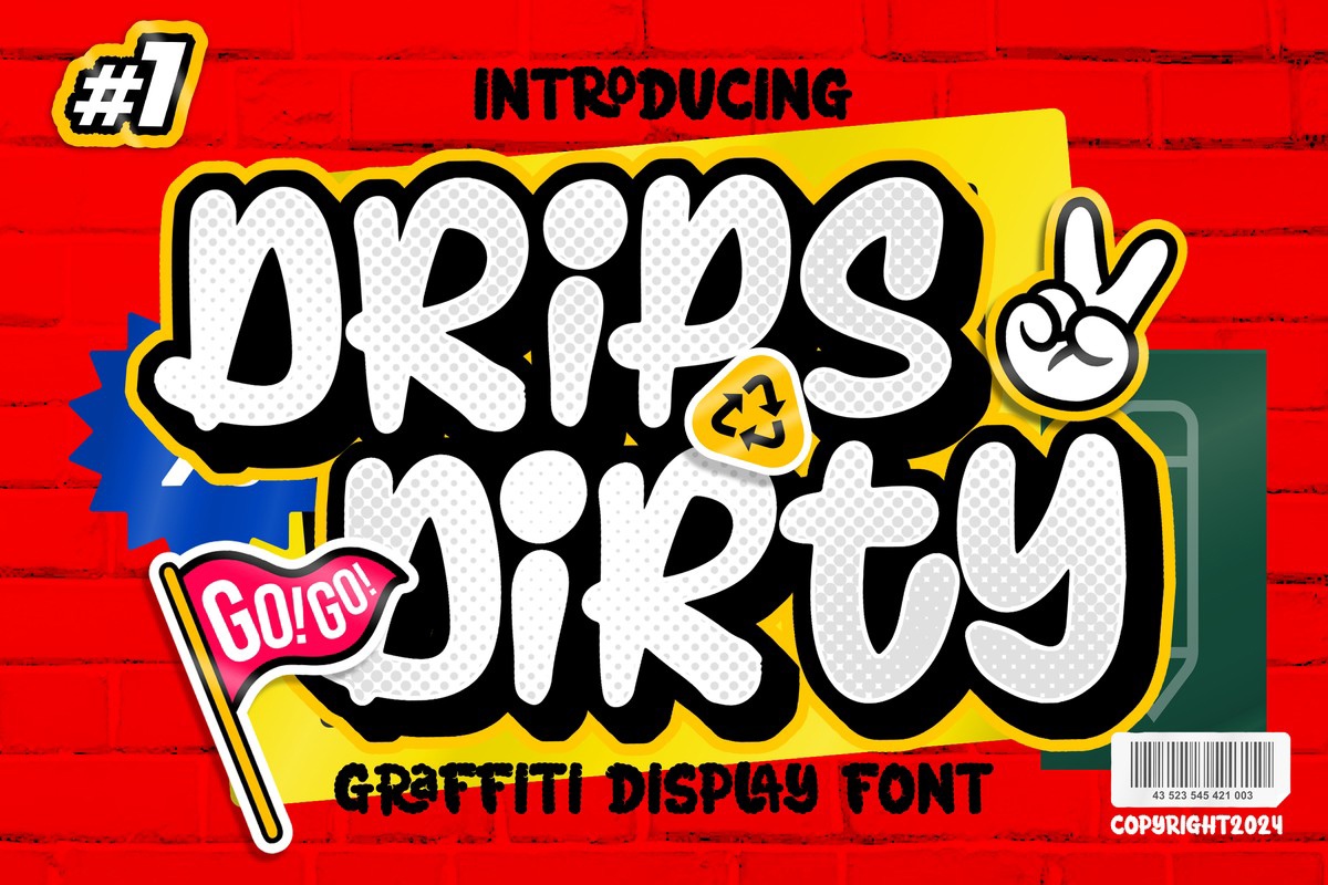 フォント Drips Dirty