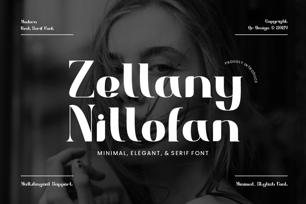 フォント Zellany Nillofan