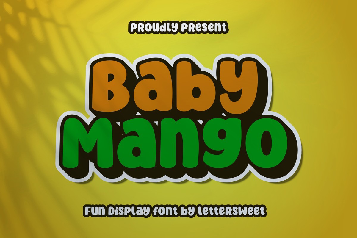 フォント Baby Mango