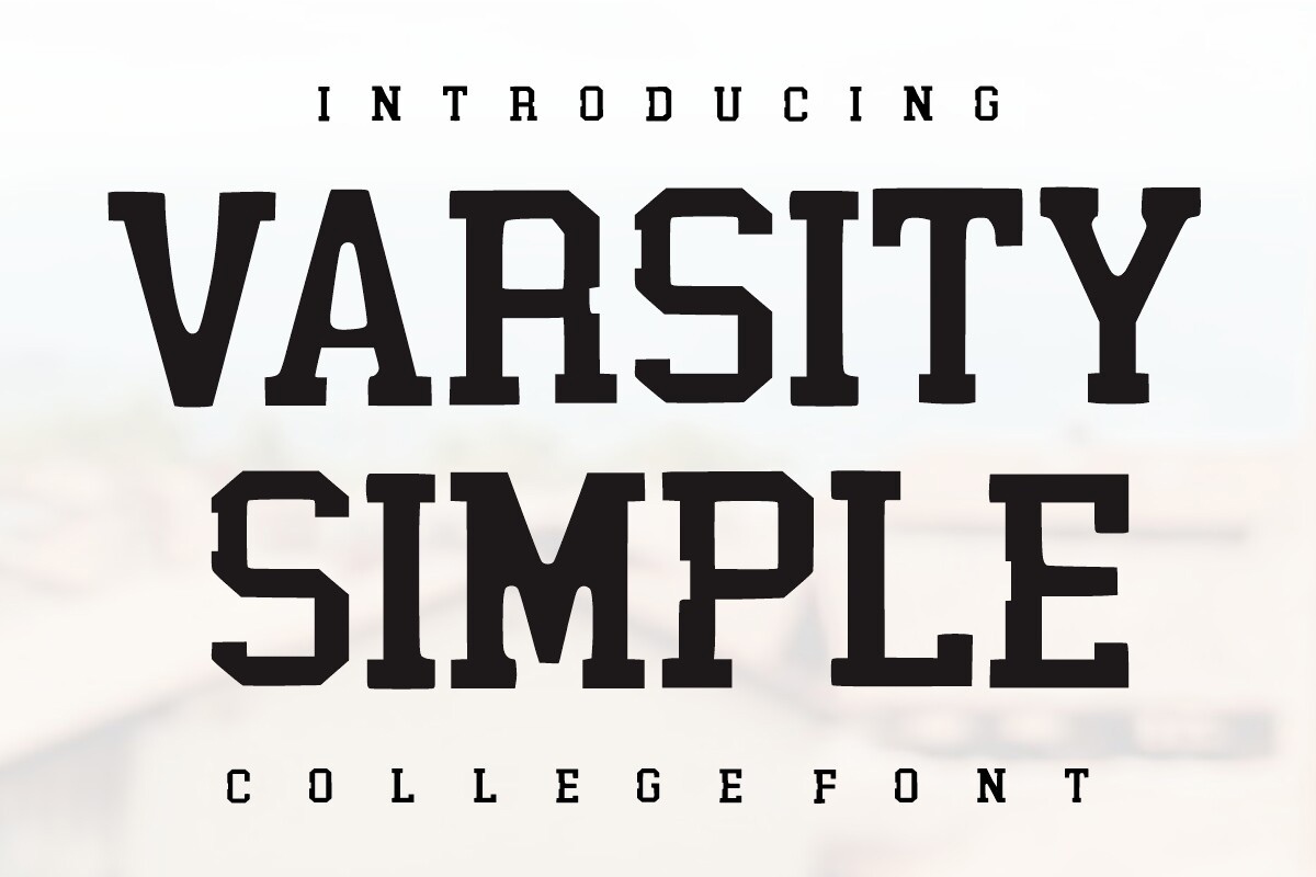 フォント Varsity Simple