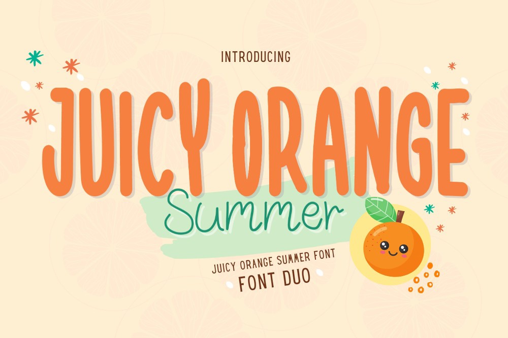 フォント Juicy Orange Summer