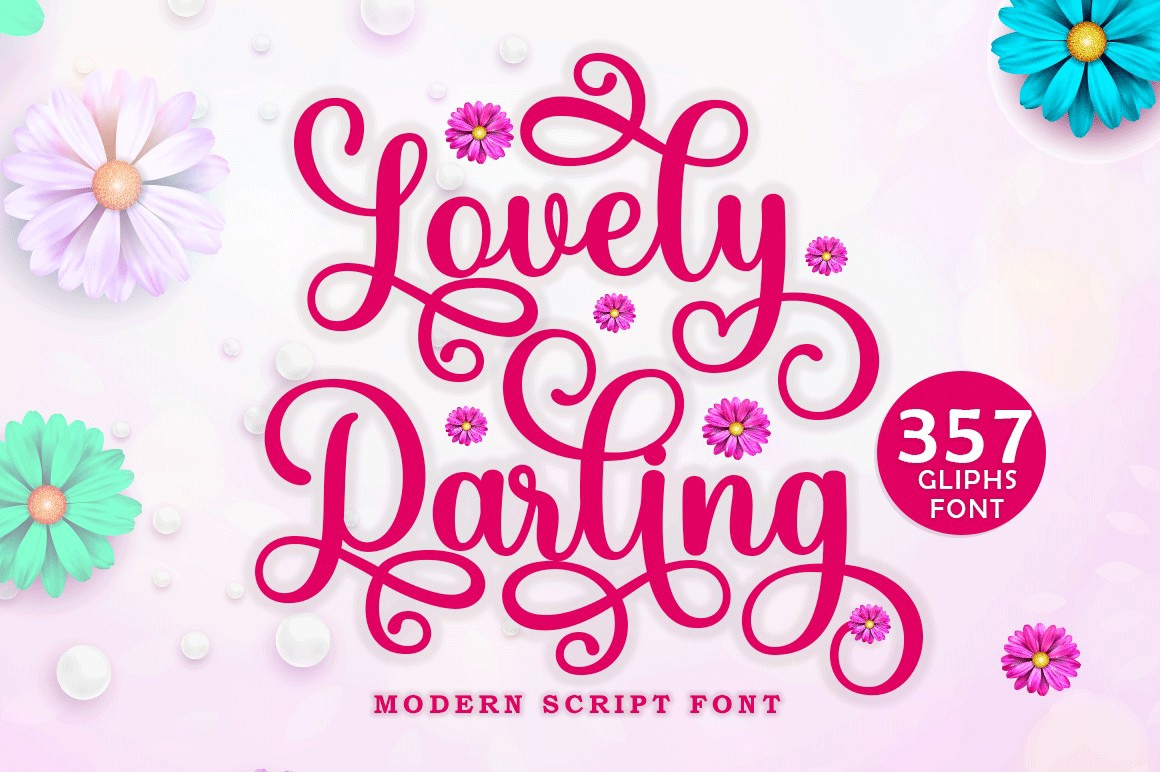 フォント Lovely Darling Script