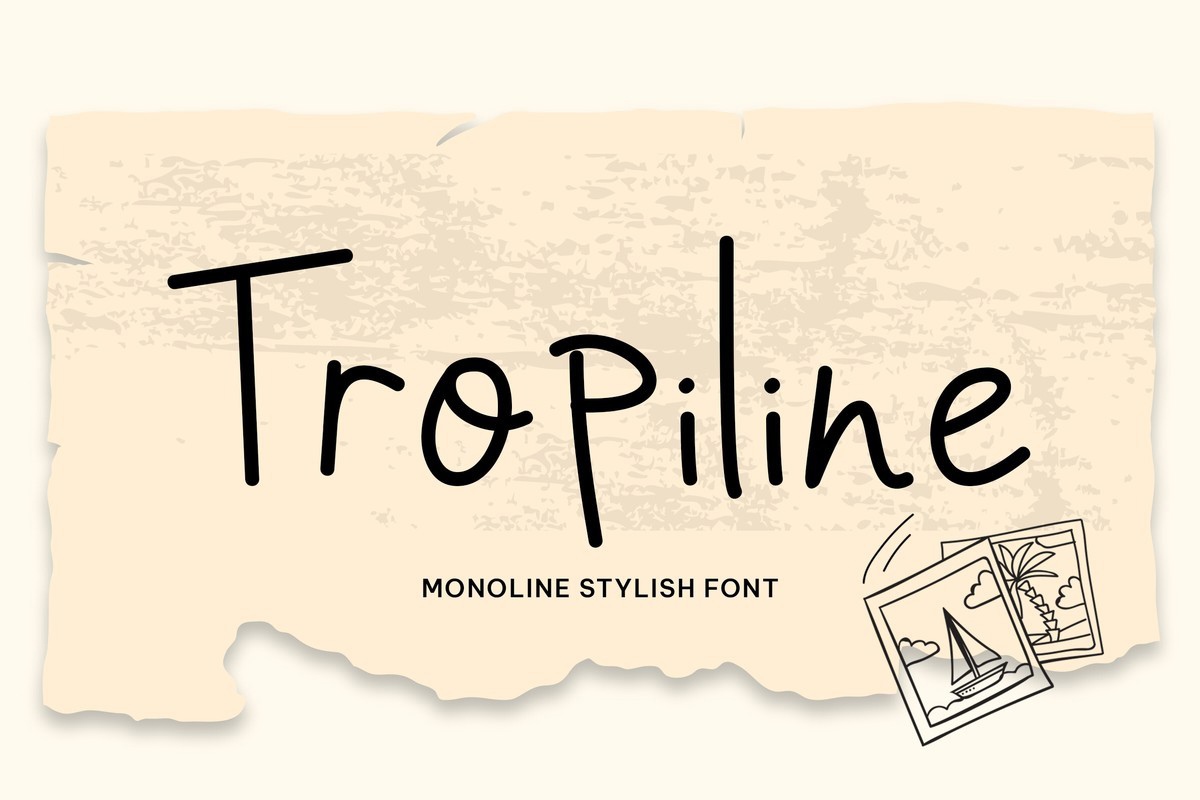 フォント Tropiline
