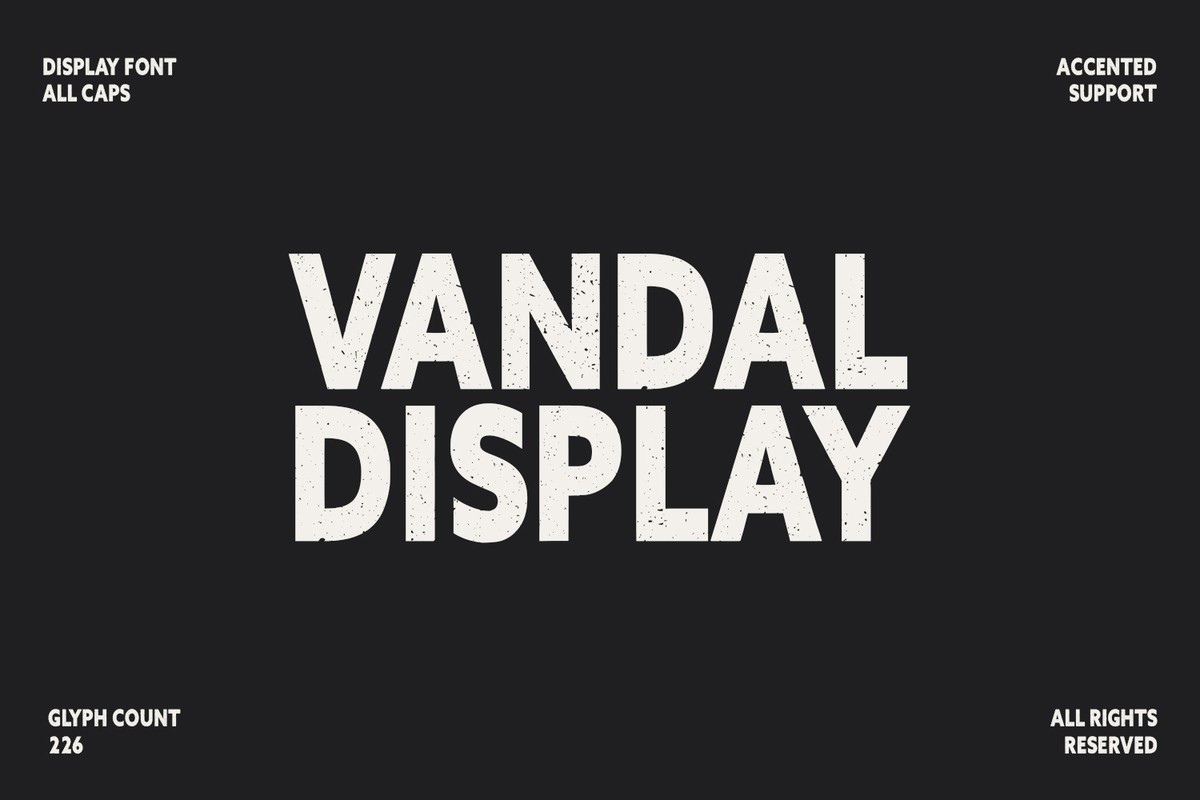 フォント Vandal