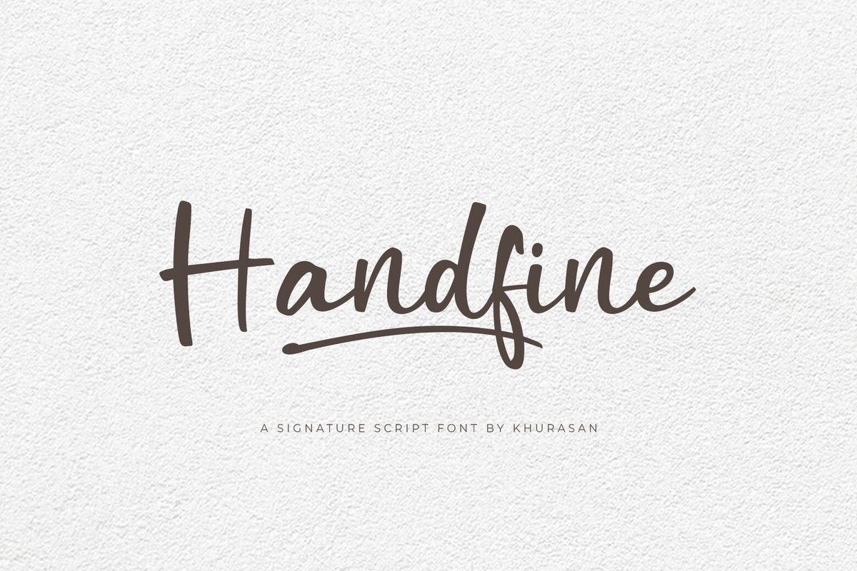 フォント Handfine