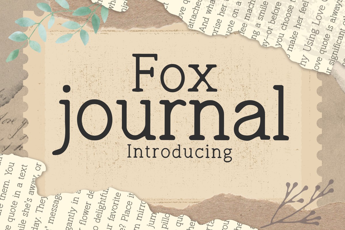 フォント Fox Journal