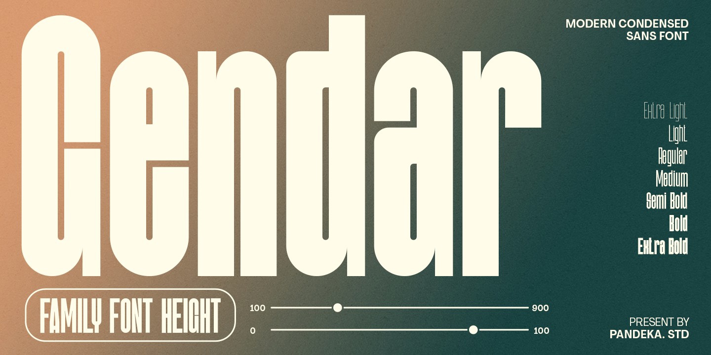フォント Gendar